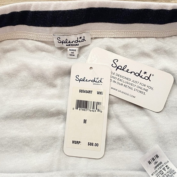 Splendid Black and White Striped Mini Skirt - Picture 7 of 12